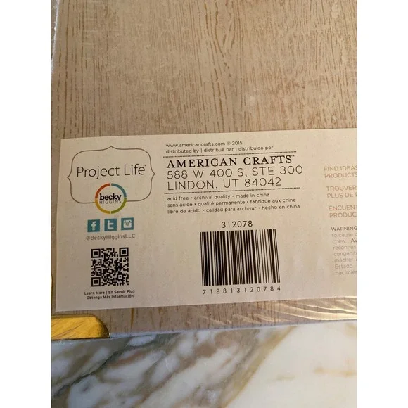 NEW Project Life Heidi Swapp 8 X * inch Album Gold Gray Sparkle - Picture 6 of 8